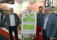 Leo van Antwerpen, Joey Blom en Hennie de Lange van DesignStar, een bedrijf dat labels en ander promotie voor bedrijven in de groensector ontwikkeld. Het bedrijf heeft een eigen, duurzaam materiaal ontwikkeld: PLM-Top